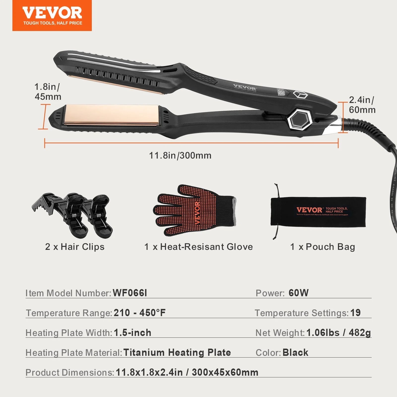 titanium flat Iron from jambra dual infrared and lcd display