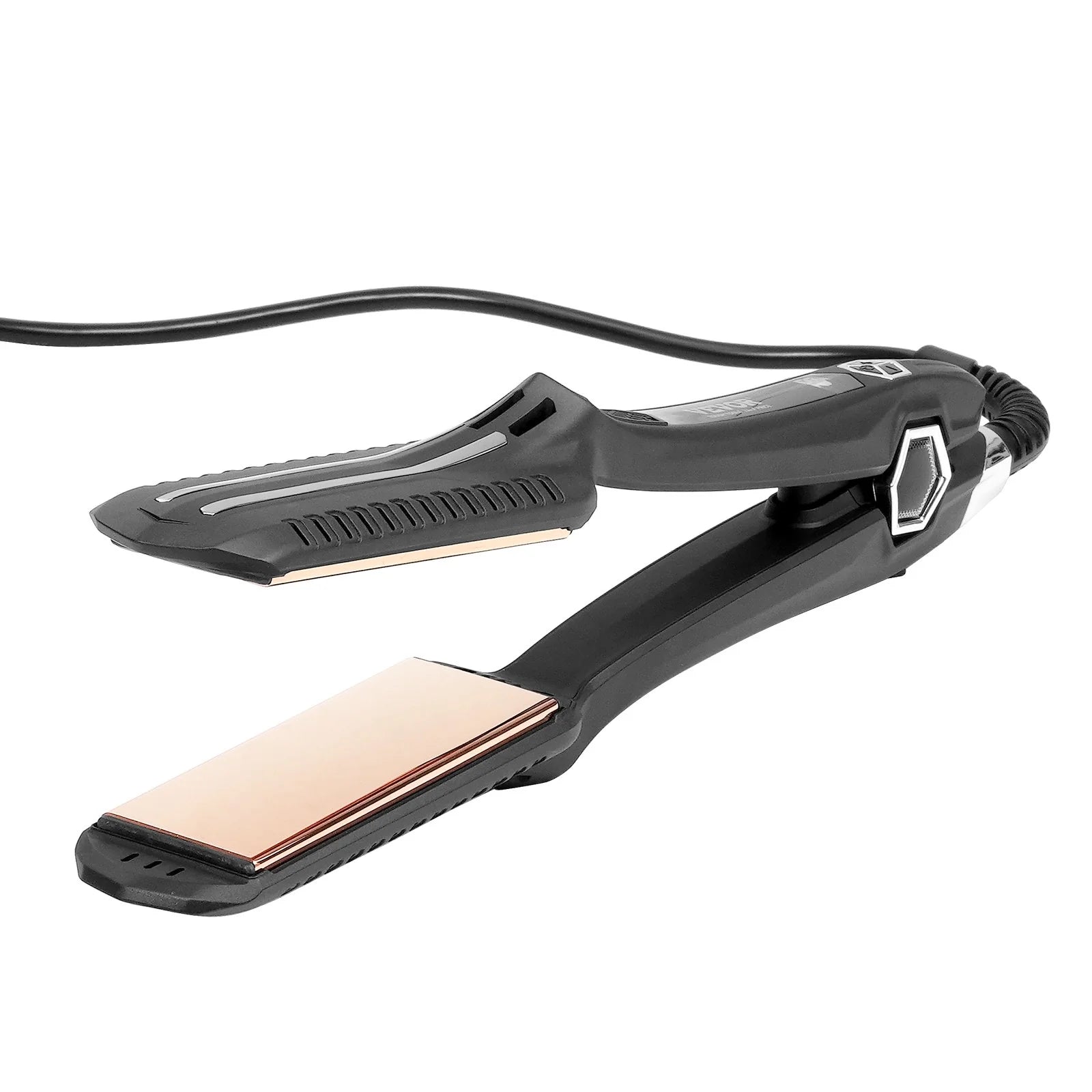 titanium flat Iron from jambra dual infrared and lcd display