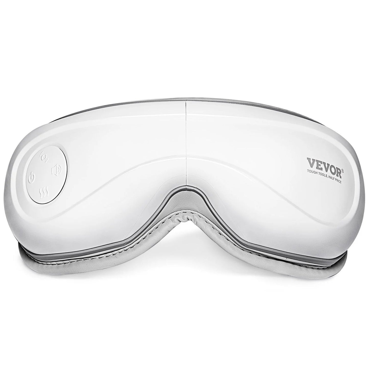 vevor heated eye massager 5 modes bluetooth music white