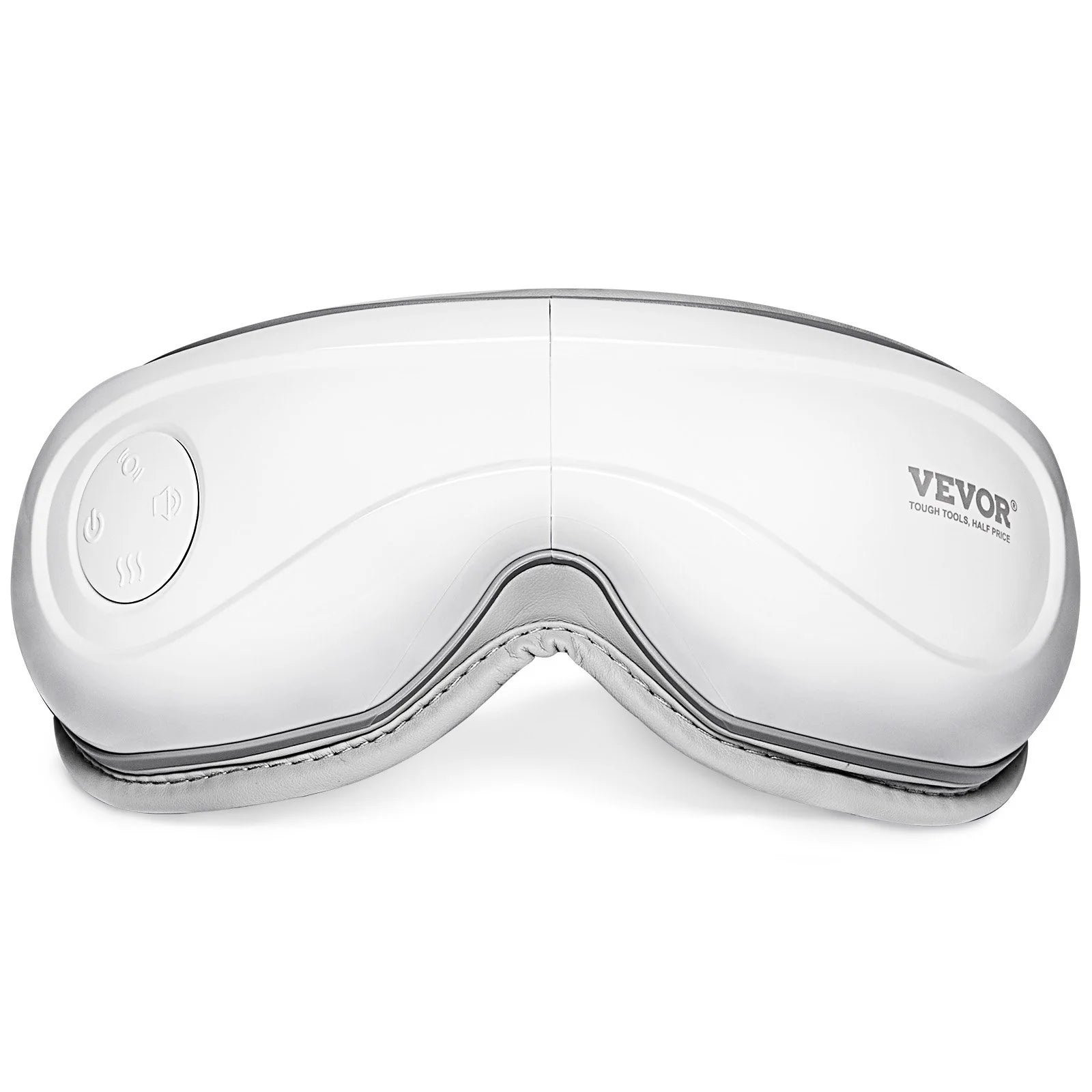 vevor heated eye massager 5 modes bluetooth music white