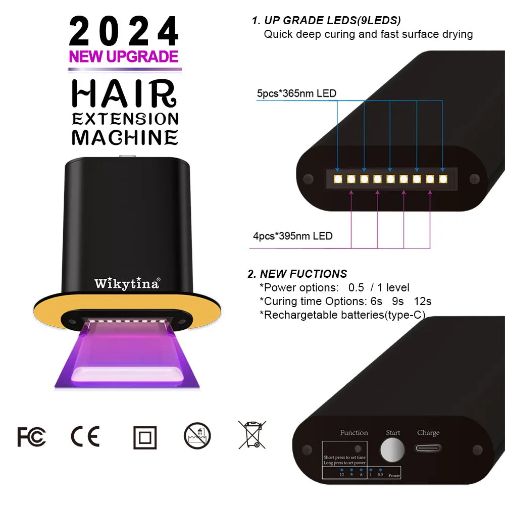 JAMBRA Ultimate Salon Hair Extension Kit with UV light